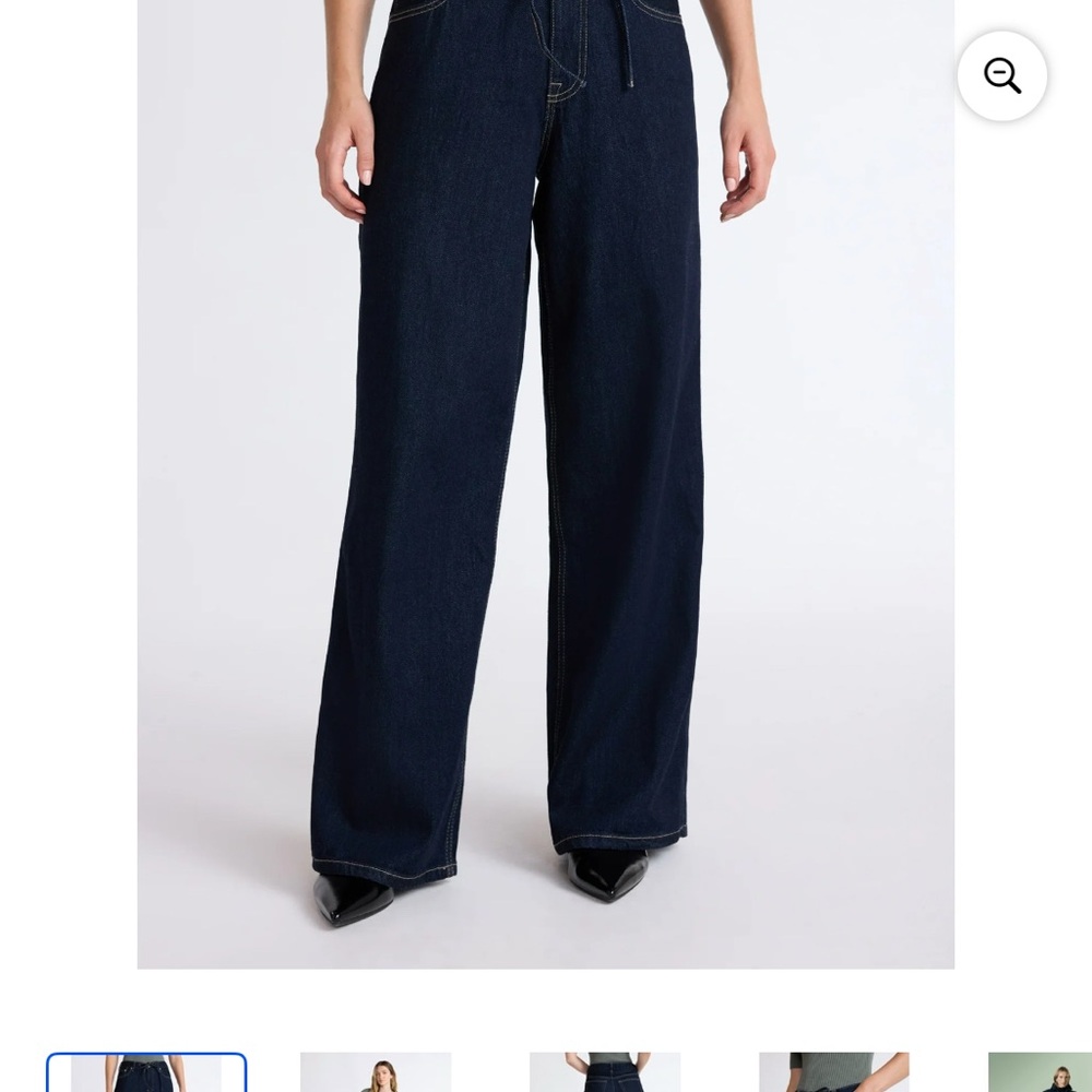 Scoop NYC Dark Indigo Wide-Leg Jeans
